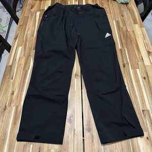 Adidas Pants Mens L Black Rain Rdy Lightweight Windbreaker Golf Waterproof